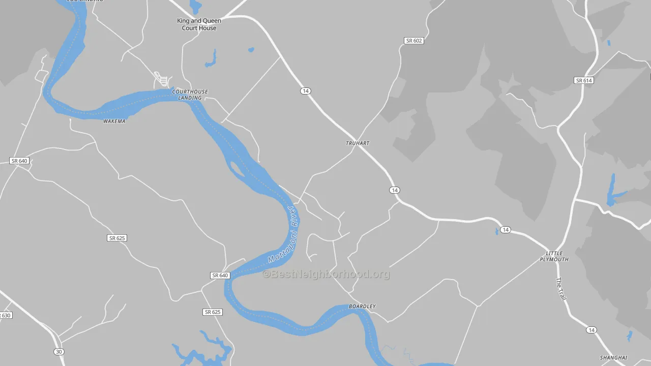Transit Grade map of Truhart, VA