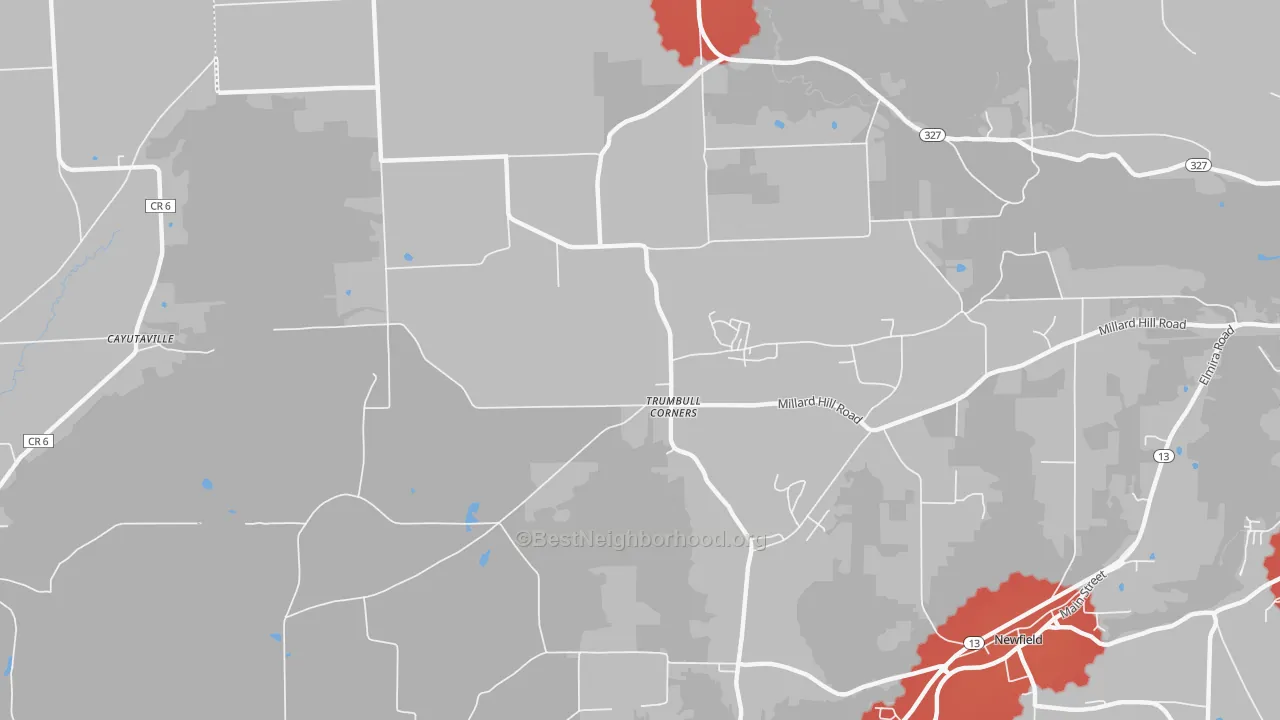 Transit Grade map of Trumbull Corners, NY