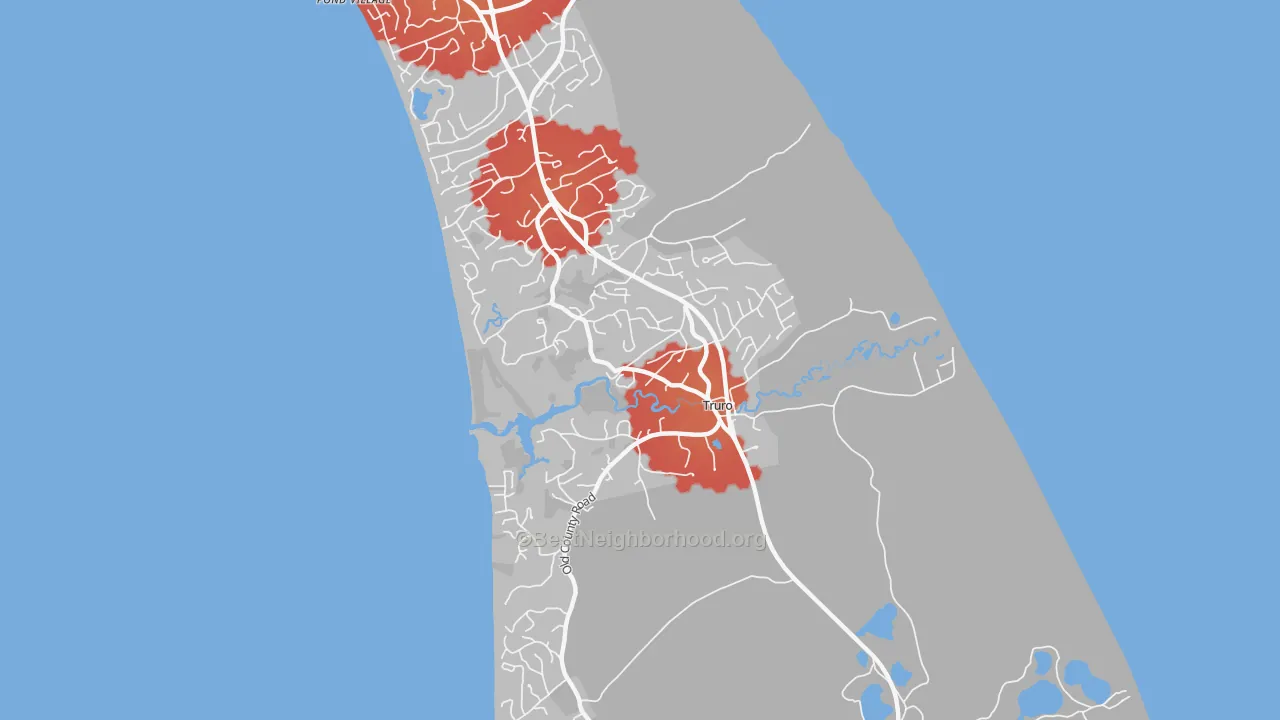Transit Grade map of Truro, MA