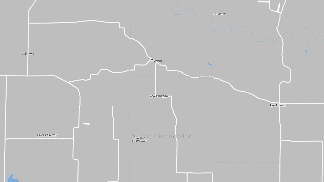 Transit Grade map of Truxton, MO