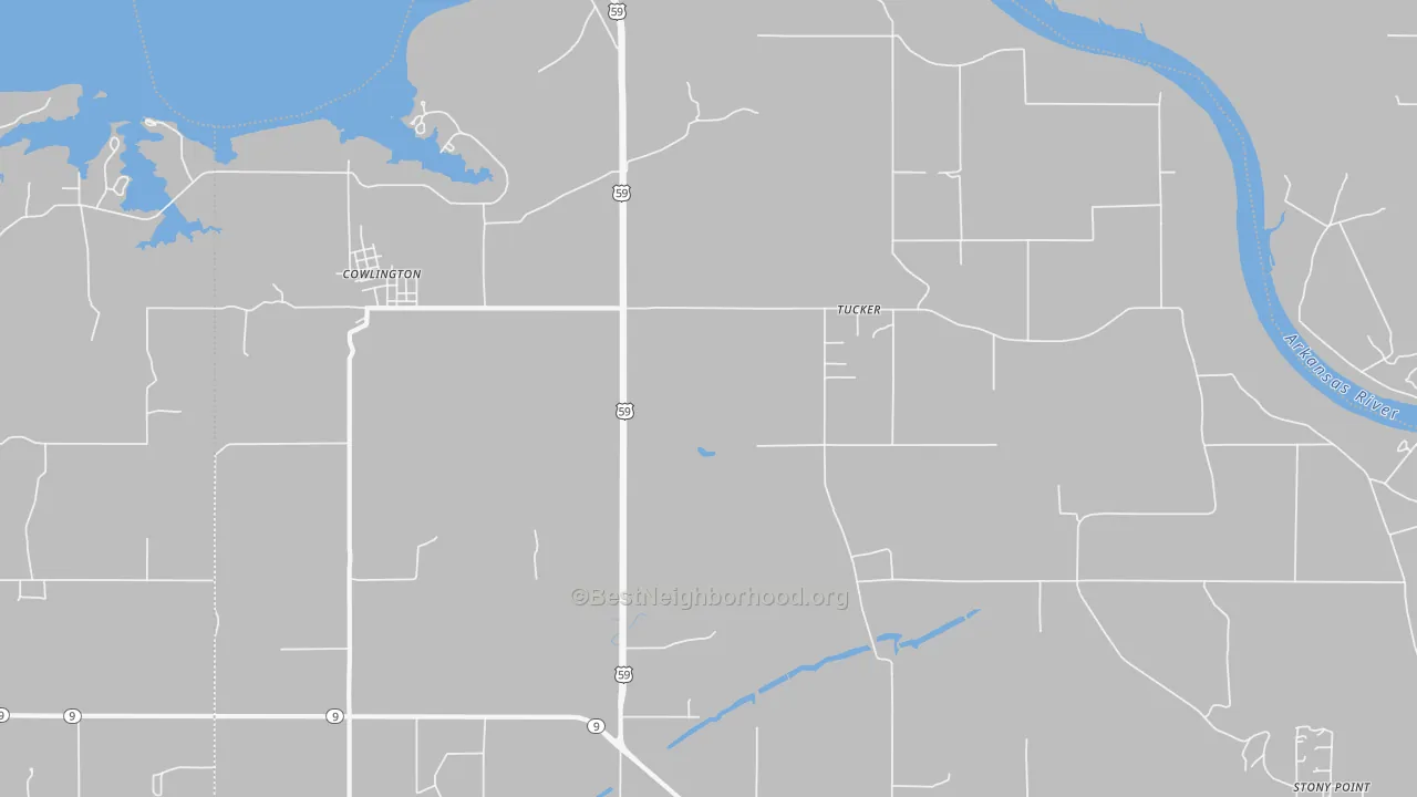 Transit Grade map of Tucker, OK