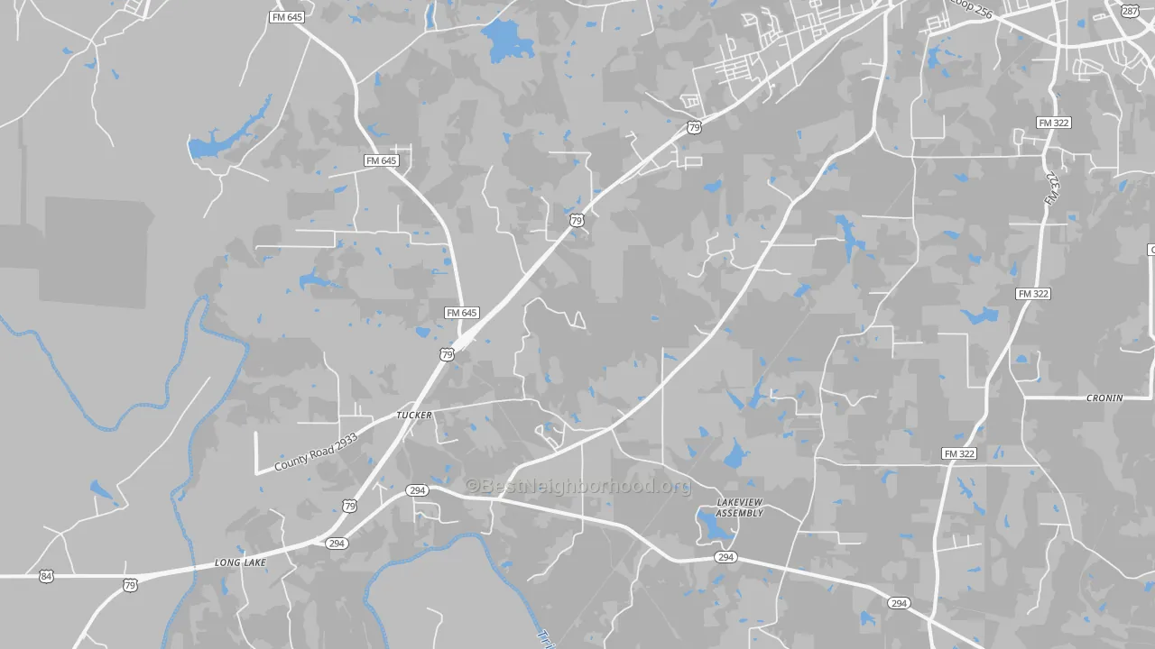 Transit Grade map of Tucker, TX