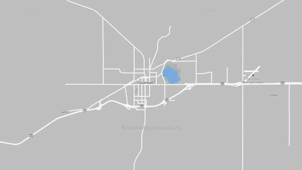 Transit Grade map of Tucumcari, NM