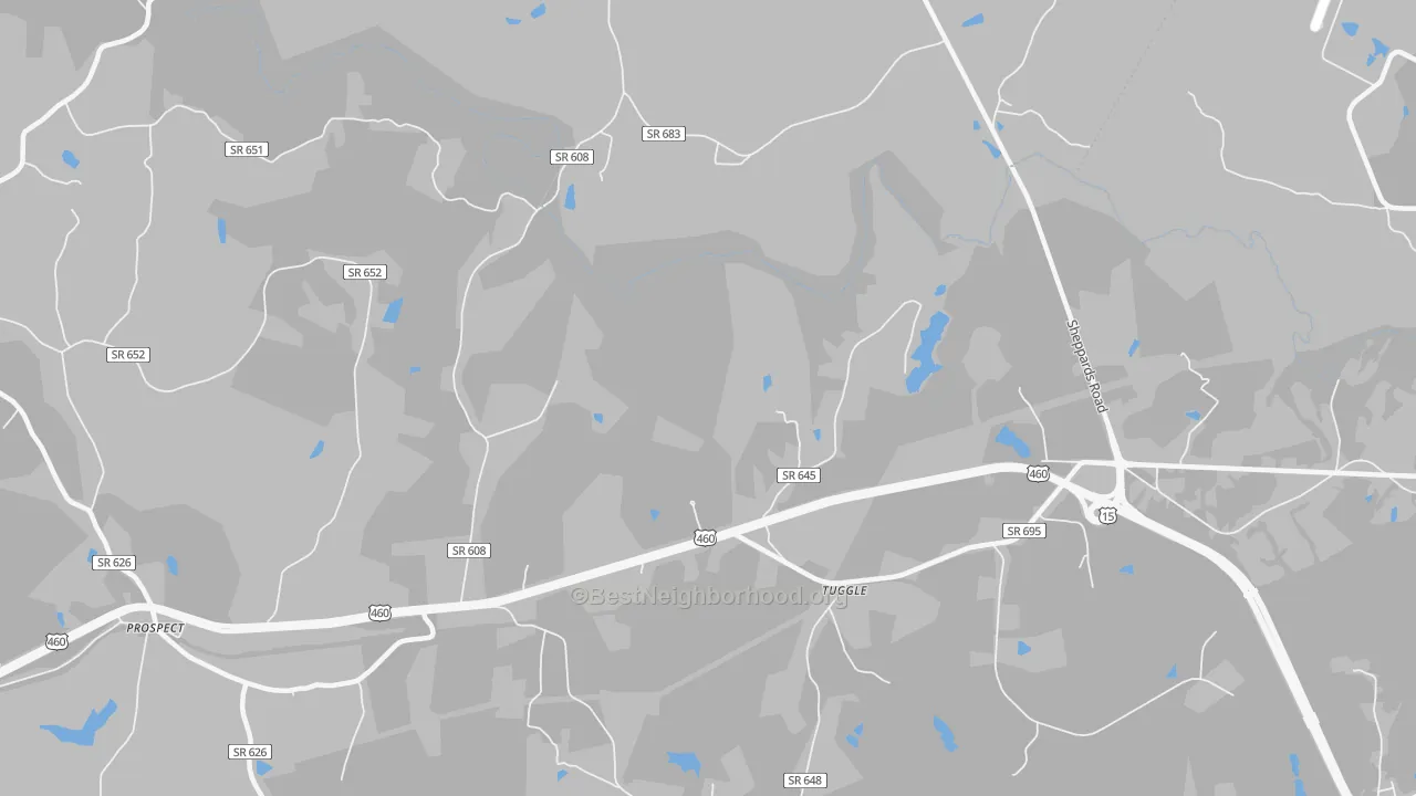 Transit Grade map of Tuggle, VA