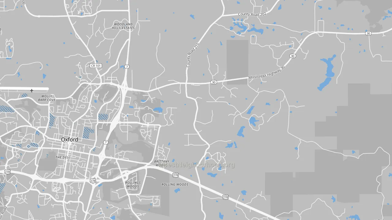 Transit Grade map of Tula, MS