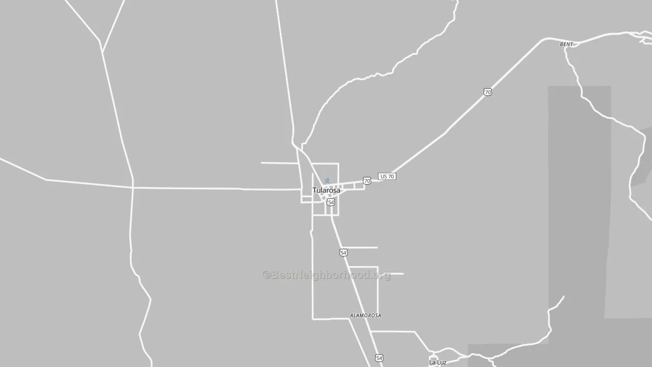 Transit Grade map of Tularosa, NM