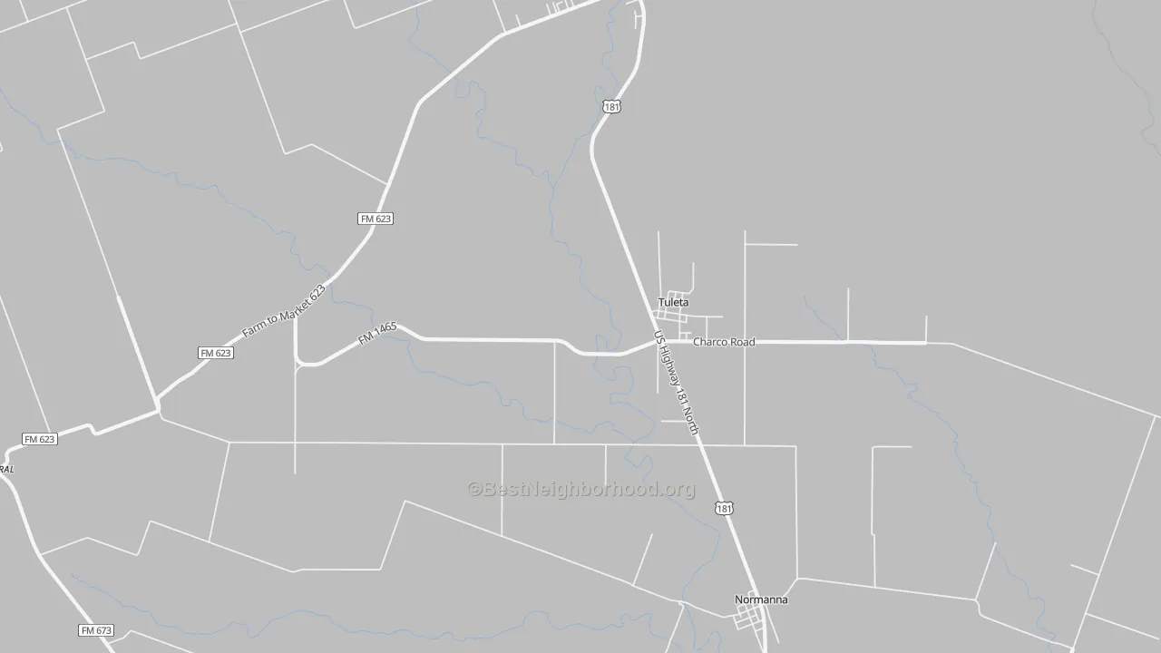 Transit Grade map of Tuleta, TX