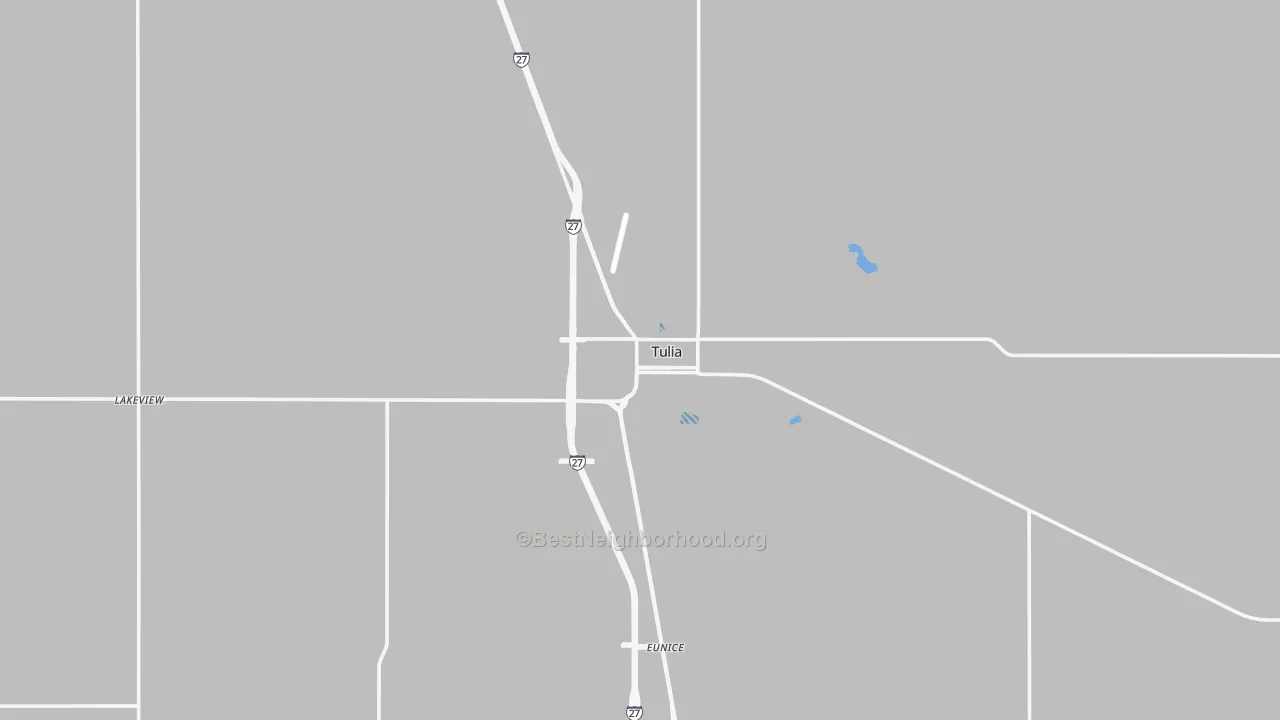 Transit Grade map of Tulia, TX