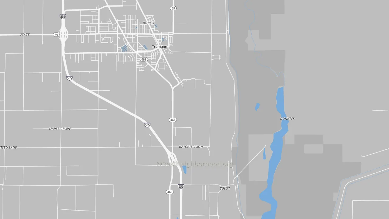 Transit Grade map of Tulot, AR