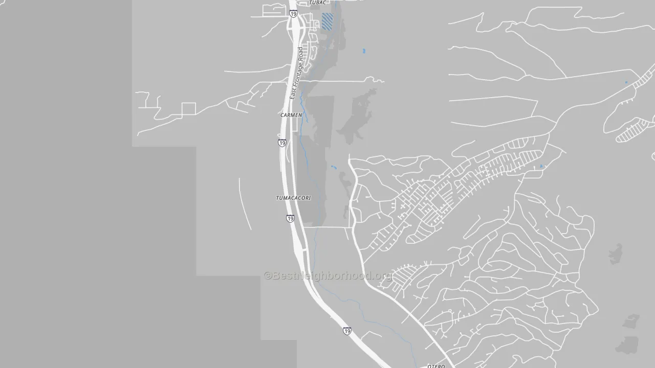 Transit Grade map of Tumacacori, AZ
