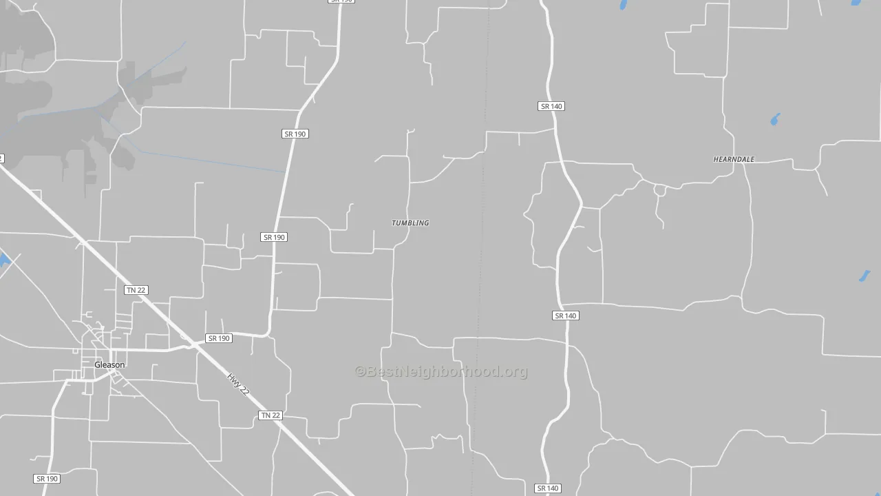 Transit Grade map of Tumbling, TN