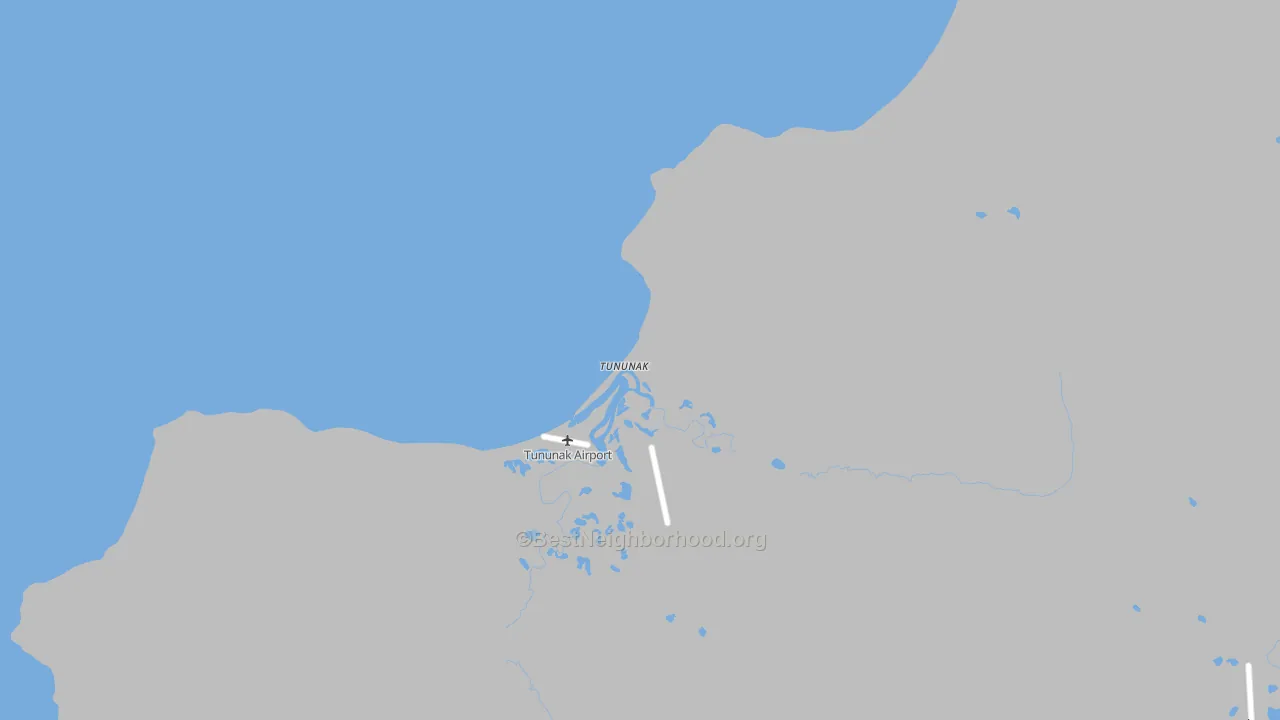 Transit Grade map of Tununak, AK