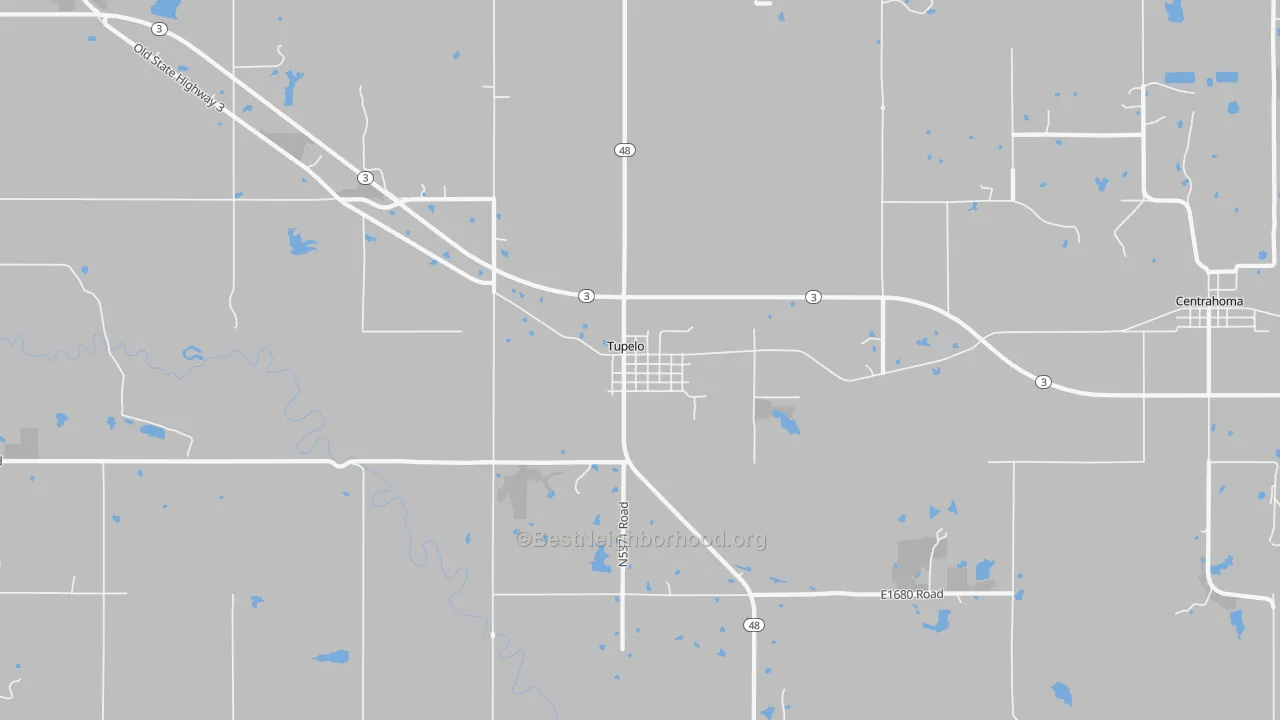 Transit Grade map of Tupelo, OK
