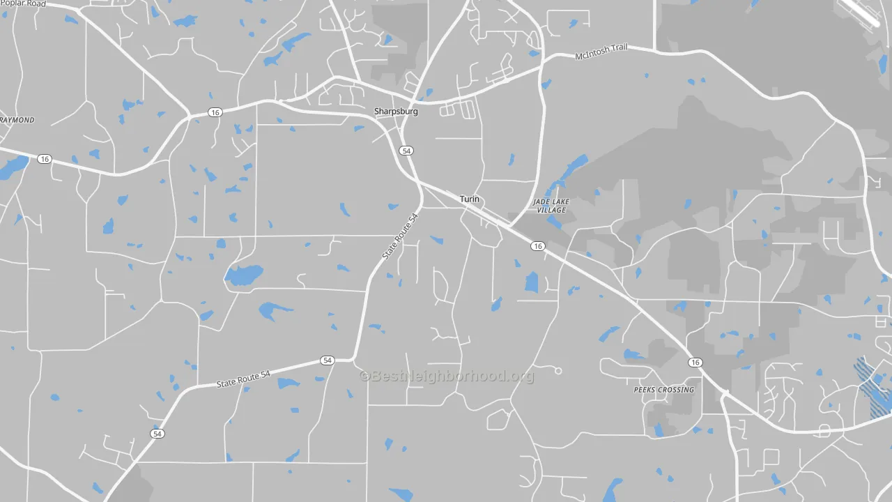 Transit Grade map of Turin, GA