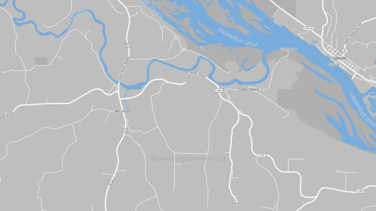 Transit Grade map of Turkey River, IA