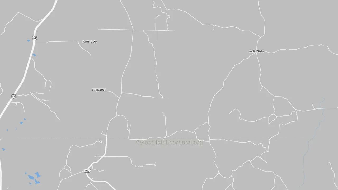 Transit Grade map of Turnbull, MS