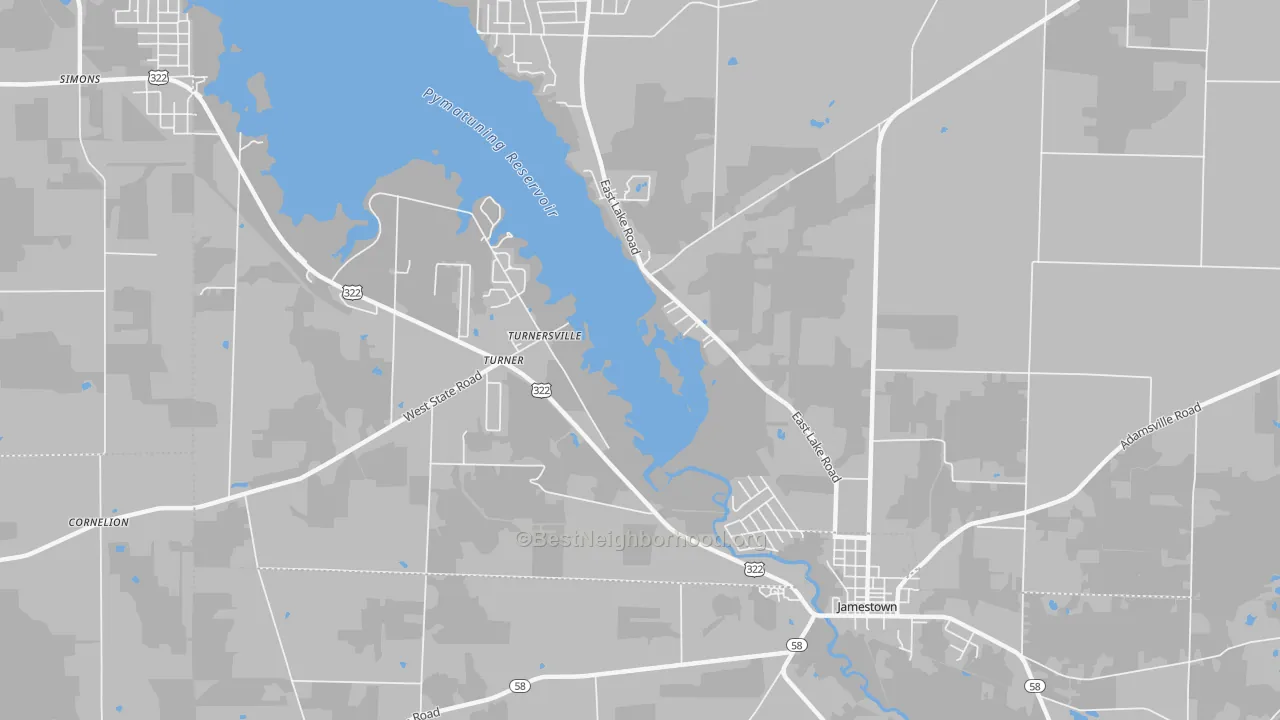 Transit Grade map of Turnersville, PA