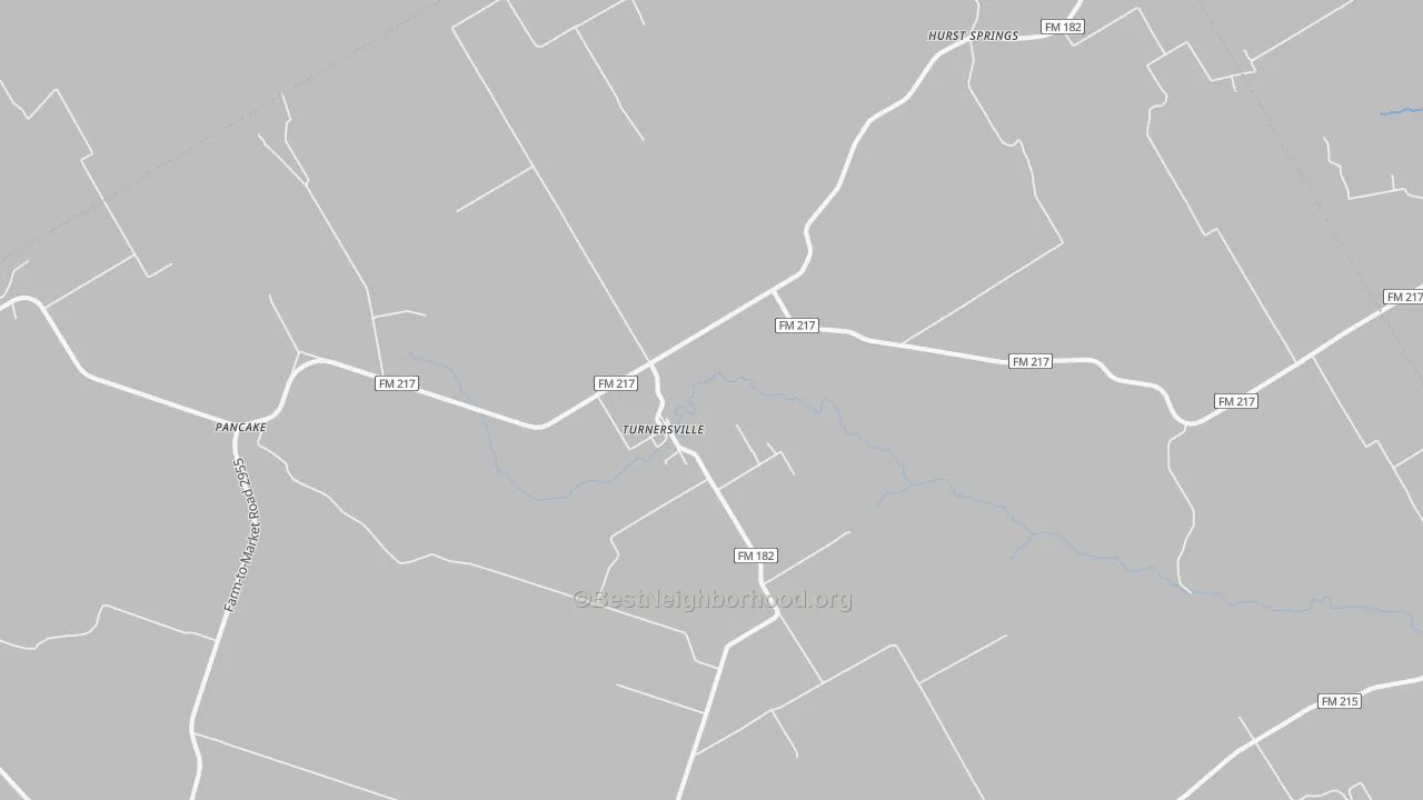 Transit Grade map of Turnersville, TX
