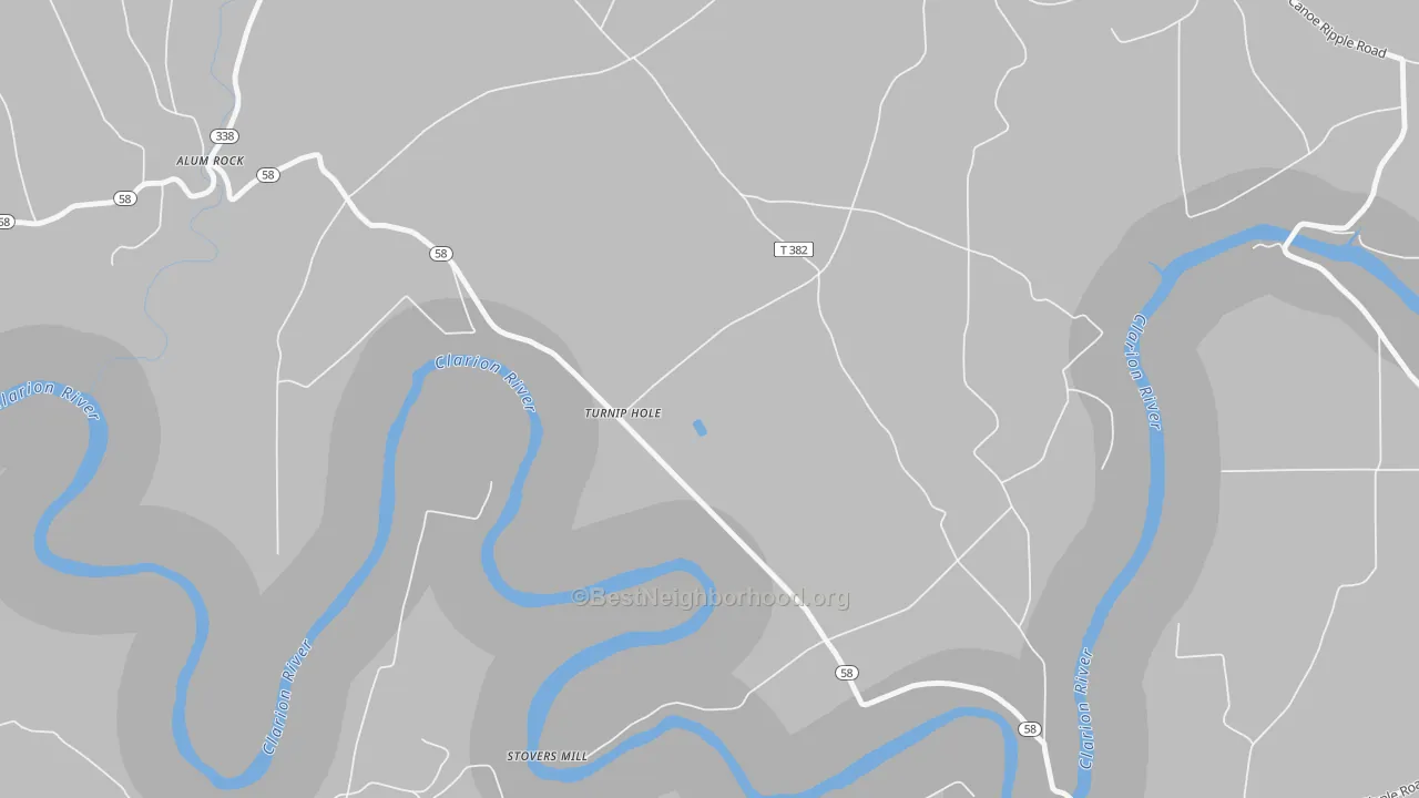 Transit Grade map of Turnip Hole, PA