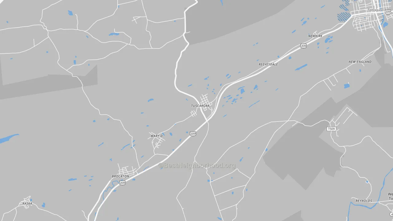 Transit Grade map of Tuscarora, PA
