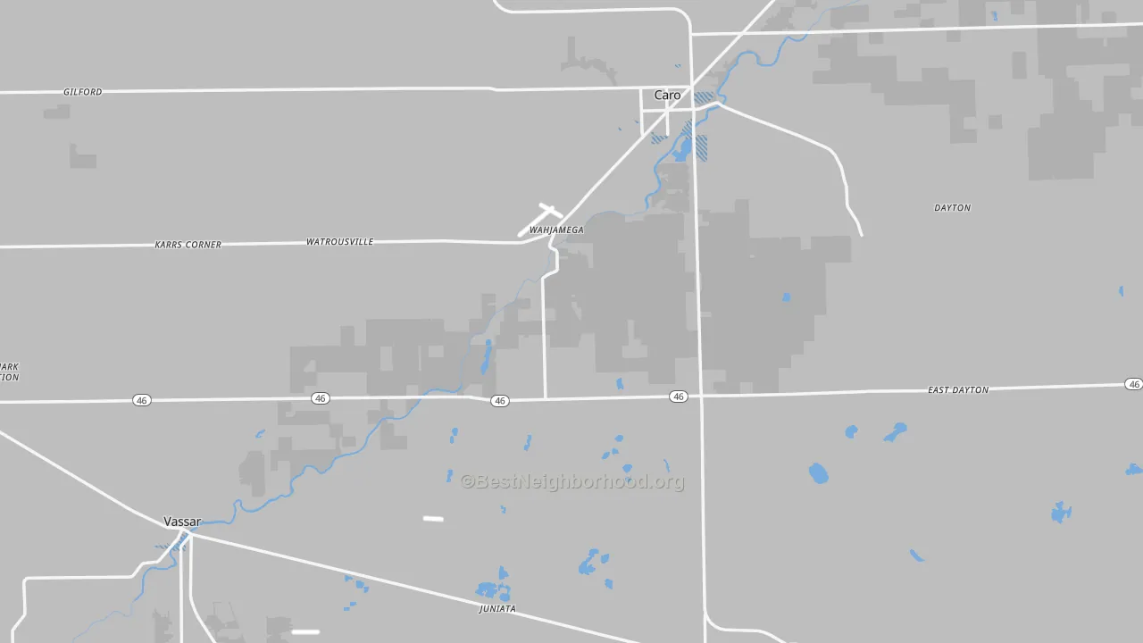 Transit Grade map of Tuscola County, MI