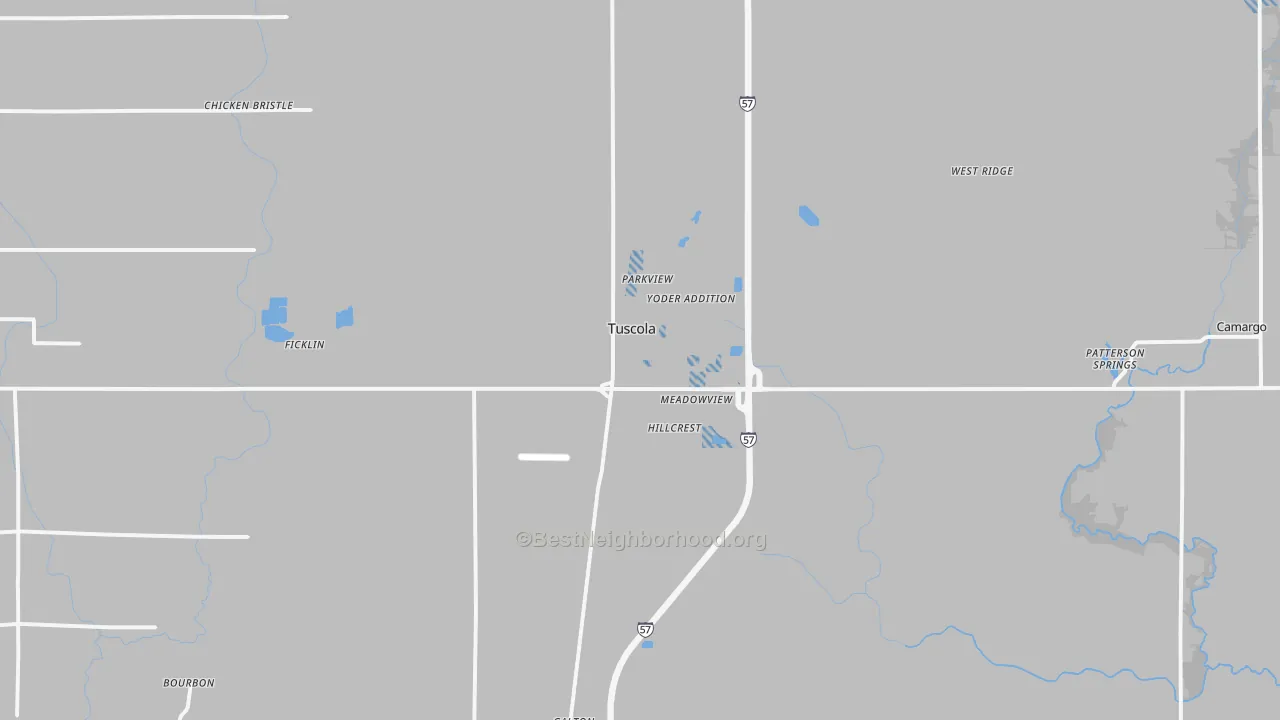 Transit Grade map of Tuscola, IL