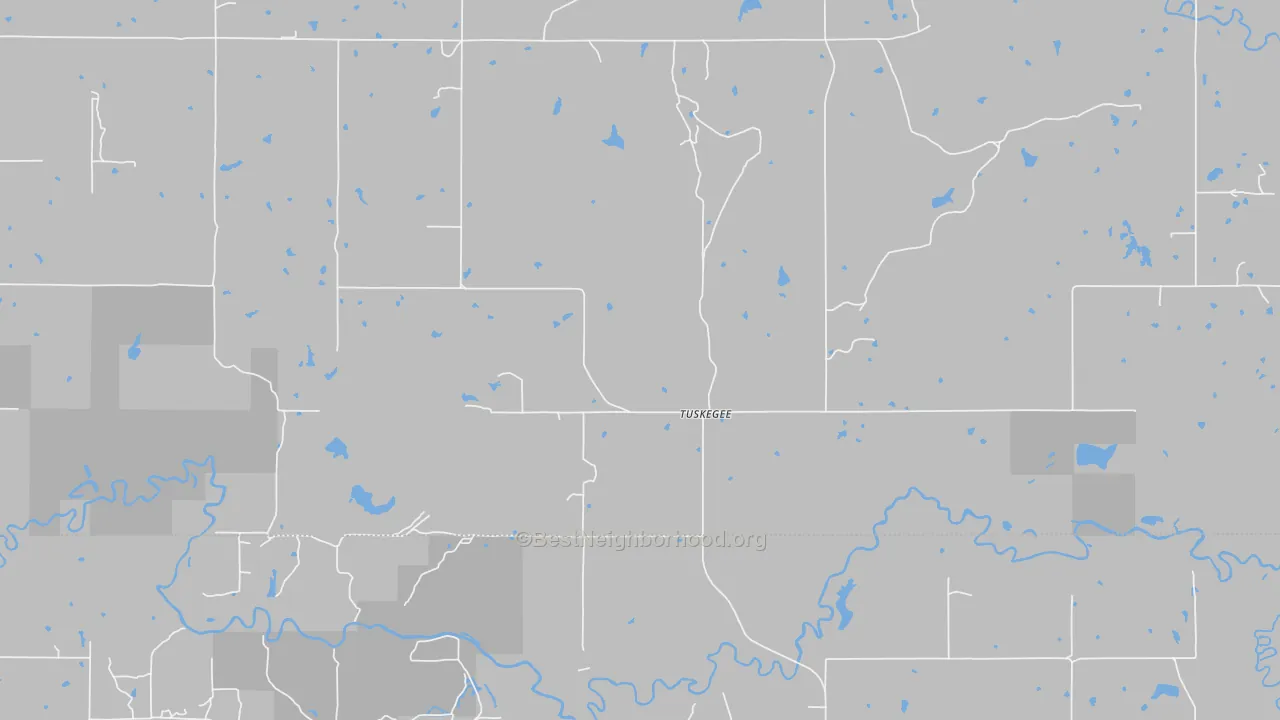 Transit Grade map of Tuskegee, OK