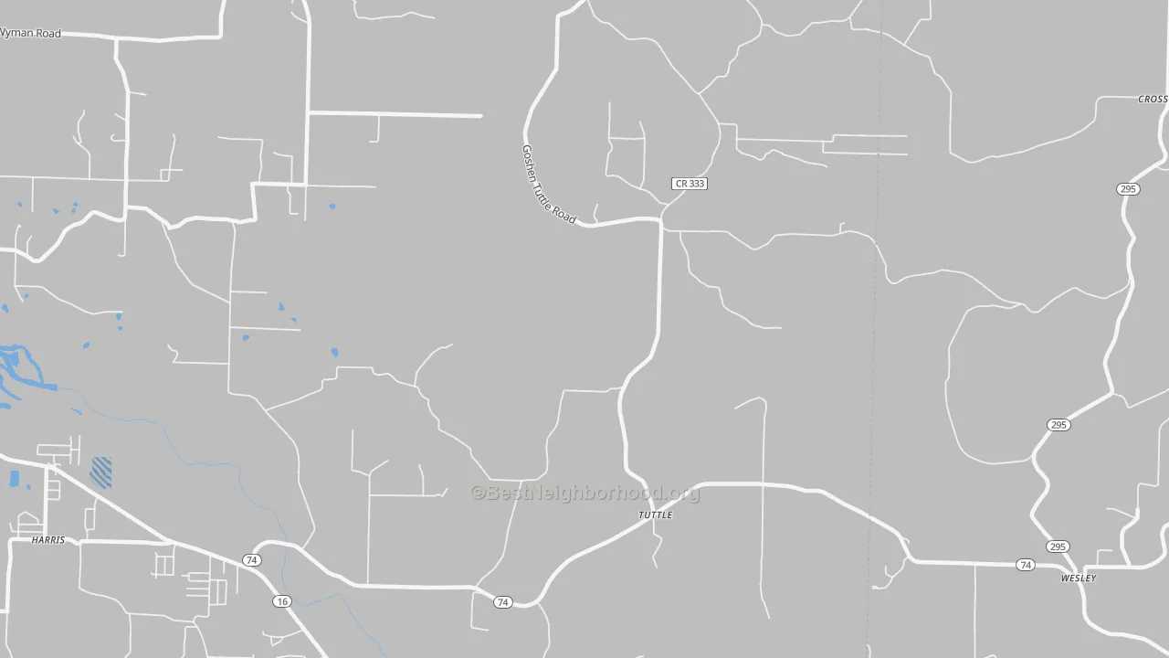 Transit Grade map of Tuttle, AR