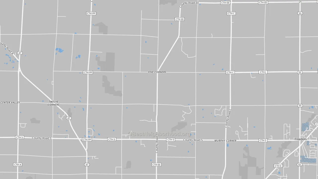 Transit Grade map of Twelve Corners, WI