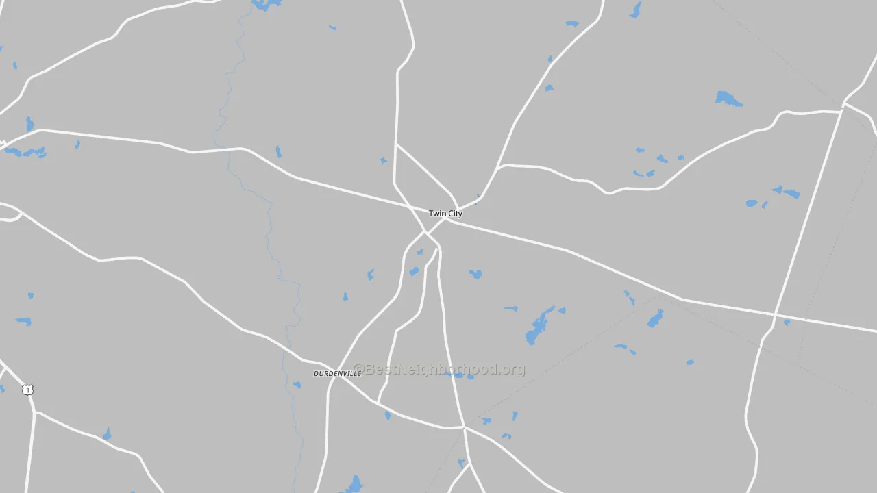 Transit Grade map of Twin City, GA