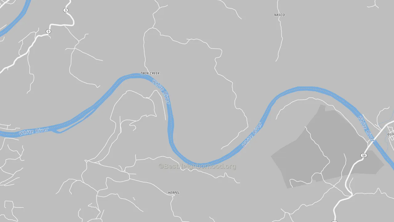 Transit Grade map of Twin Creek, AR