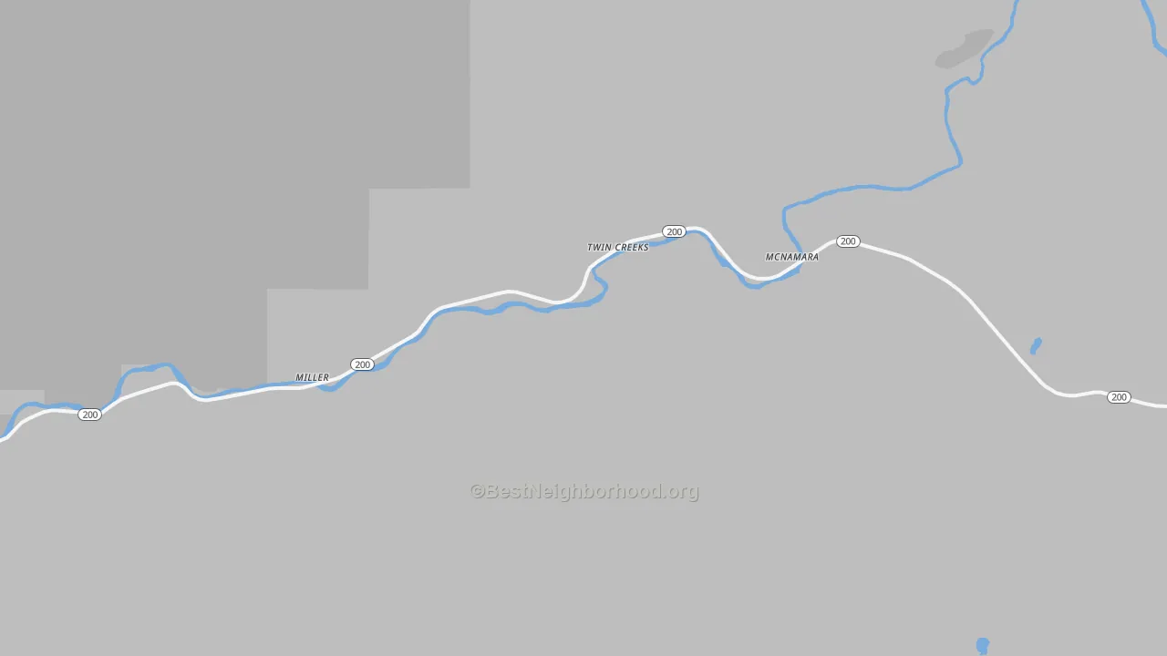 Transit Grade map of Twin Creeks, MT