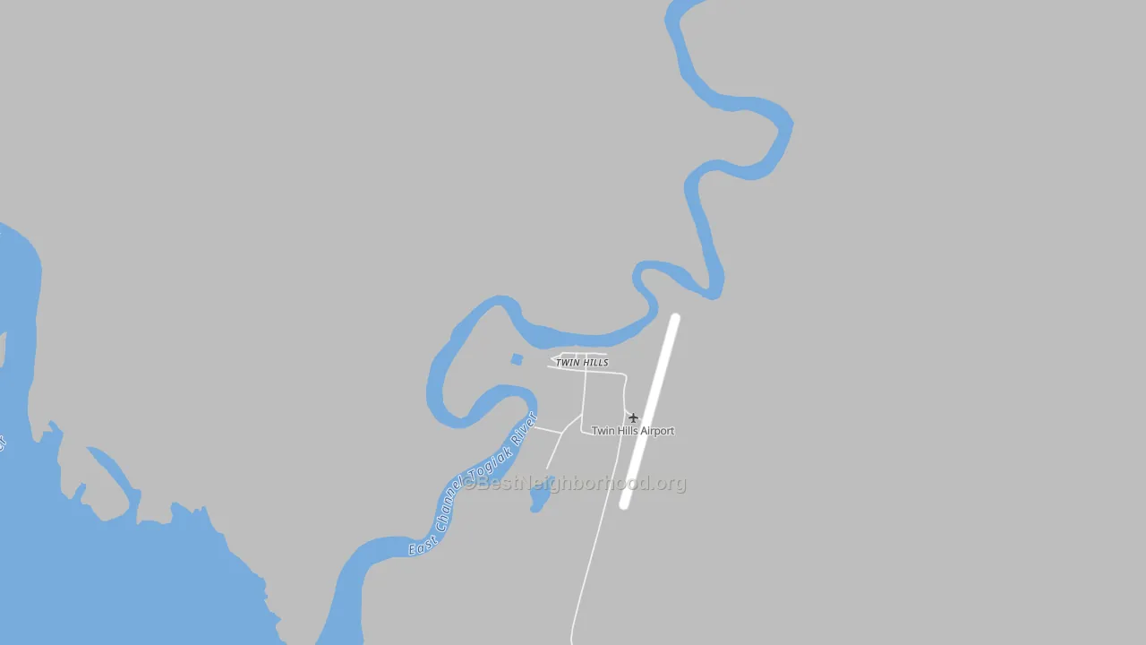 Transit Grade map of Twin Hills, AK