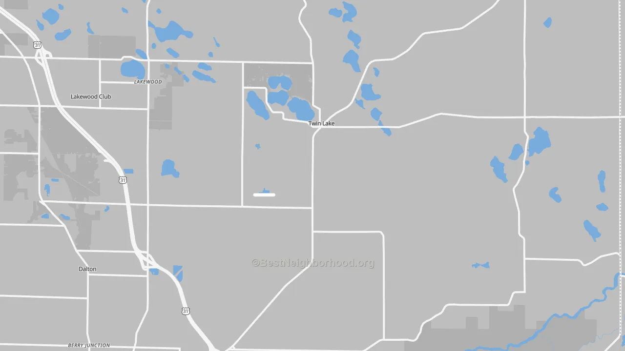 Transit Grade map of Twin Lake, MI