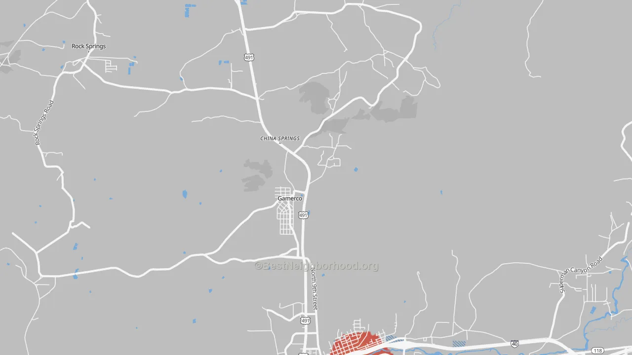 Transit Grade map of Twin Lakes, NM