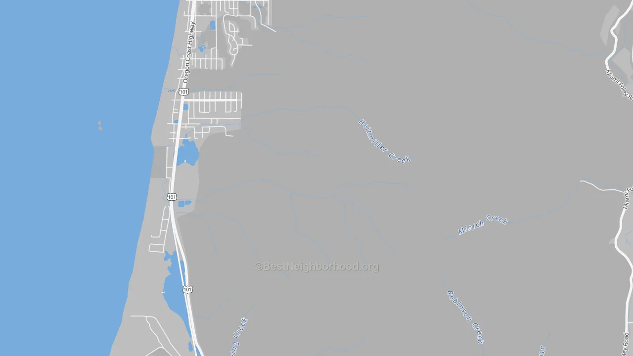 Transit Grade map of Twin Rocks, OR