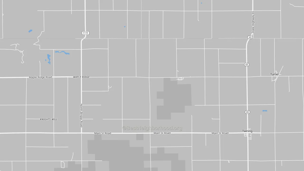 Transit Grade map of Twining, MI