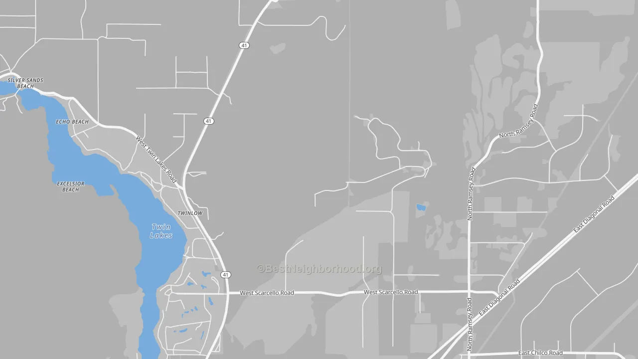 Transit Grade map of Twinlow, ID