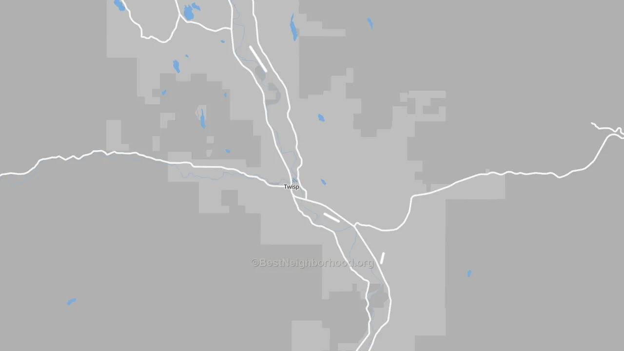 Transit Grade map of Twisp, WA