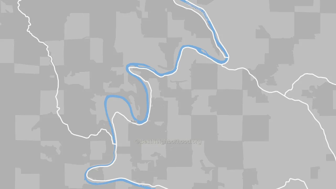 Transit Grade map of Tyee, OR