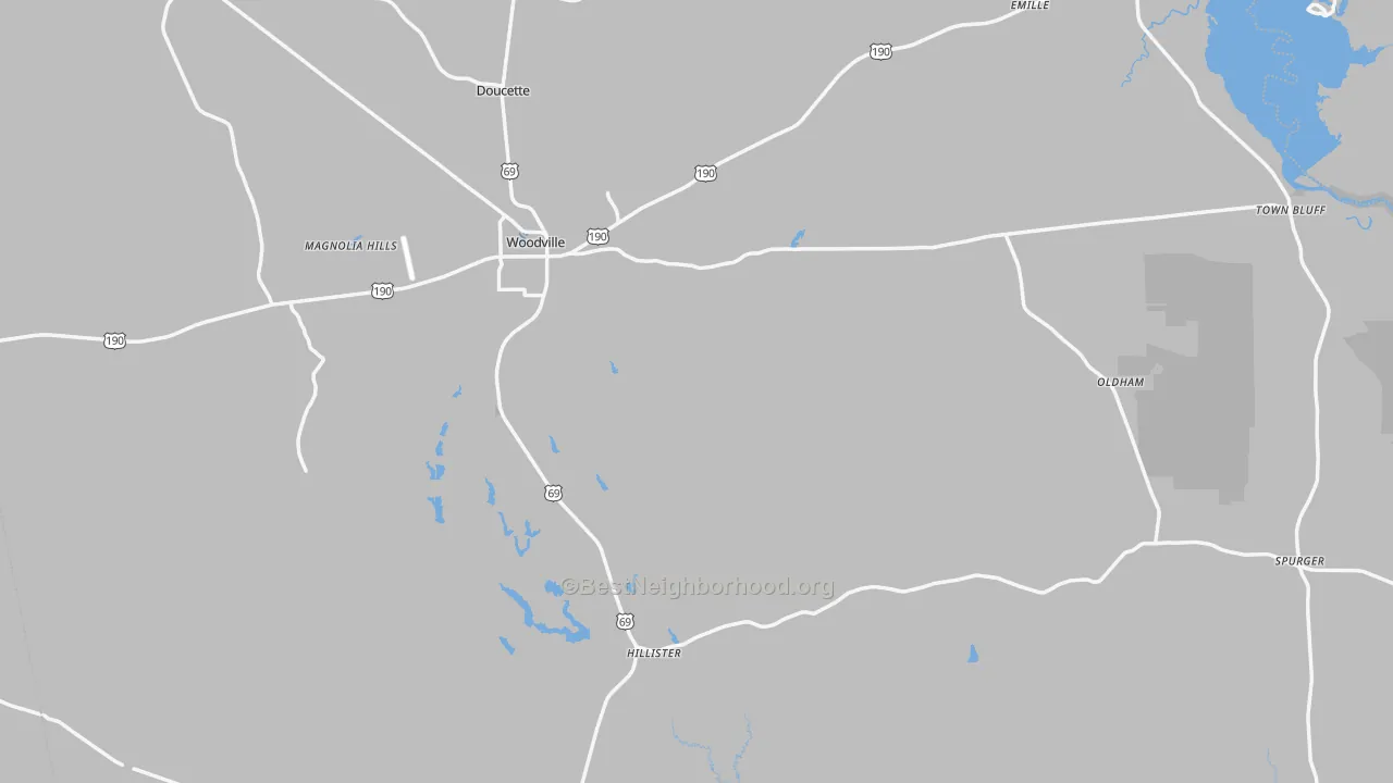 Transit Grade map of Tyler County, TX