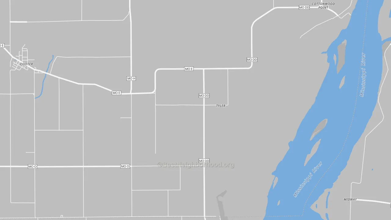 Transit Grade map of Tyler, MO
