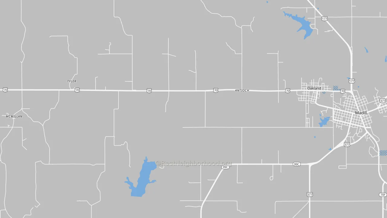 Transit Grade map of Tyler, OK