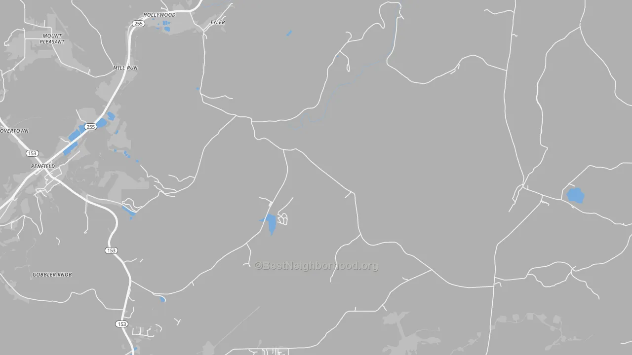 Transit Grade map of Tyler, PA