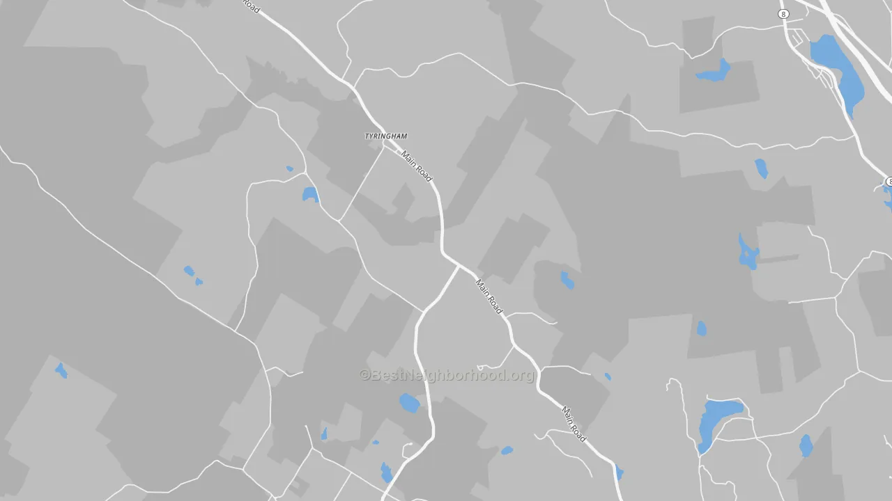 Transit Grade map of Tyringham, MA
