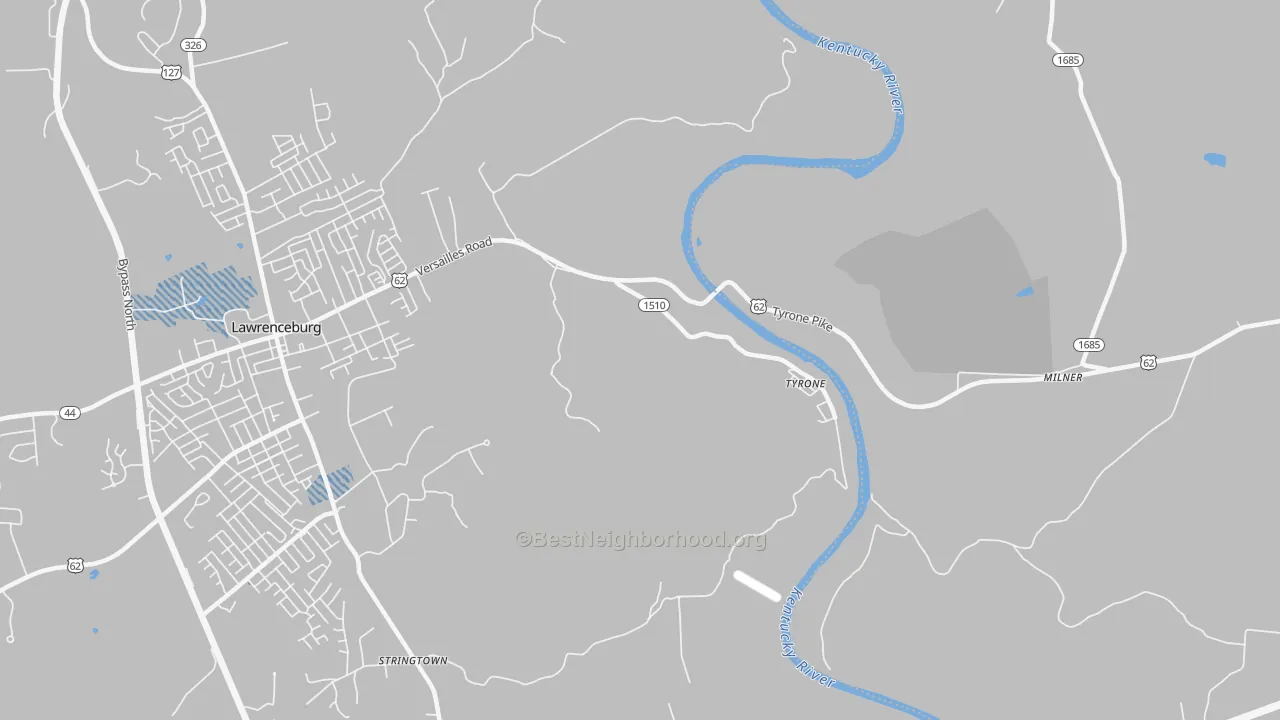 Transit Grade map of Tyrone, KY