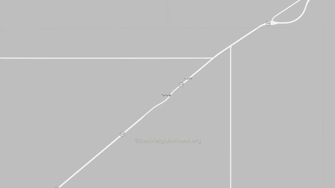 Transit Grade map of Tyrone, OK