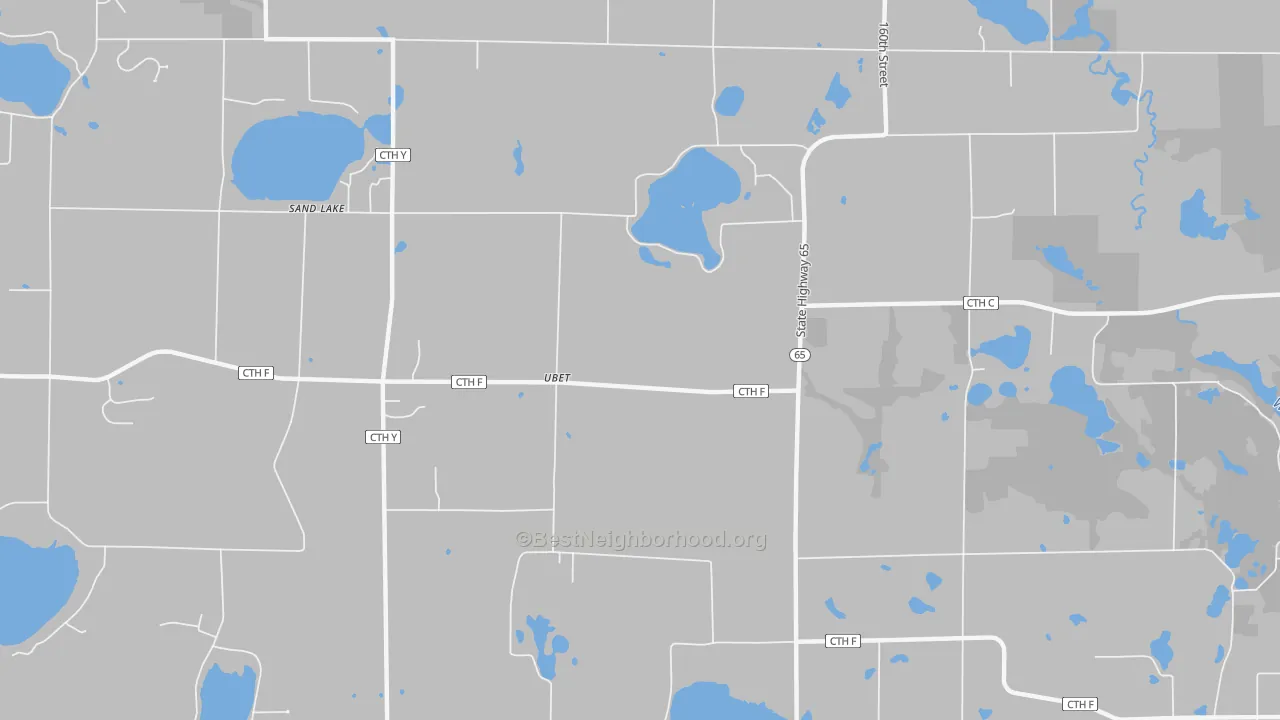 Transit Grade map of Ubet, WI