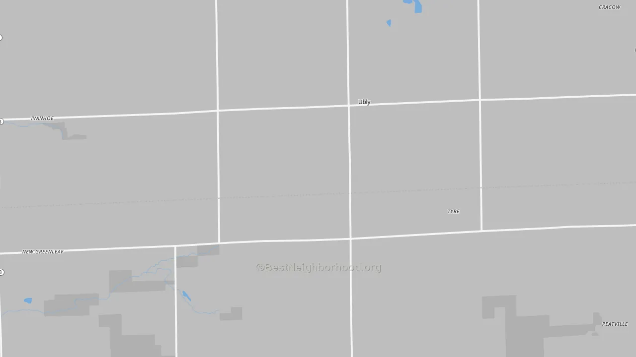 Transit Grade map of Ubly, MI