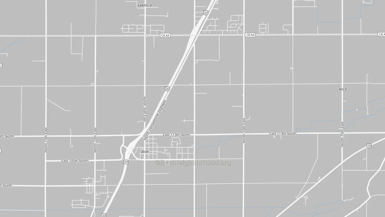 Transit Grade map of Ucon, ID